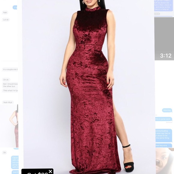 fitted velvet dress